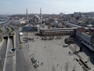 İstanbul meydanları havadan görüntülendi