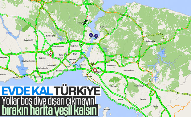 İstanbul'da haftanın ilk iş gününde yollar boştu