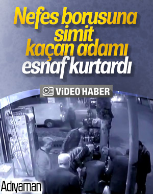 Yediği simit nedeniyle nefes alamayan adamı esnaf kurtardı