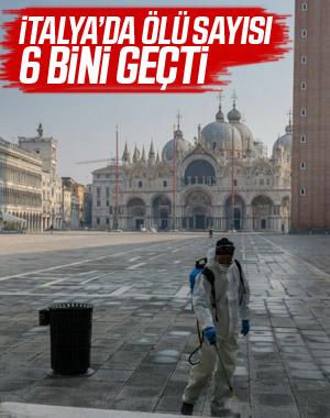 İtalya'da ölü sayısı 6 bin 77'ye yükseldi