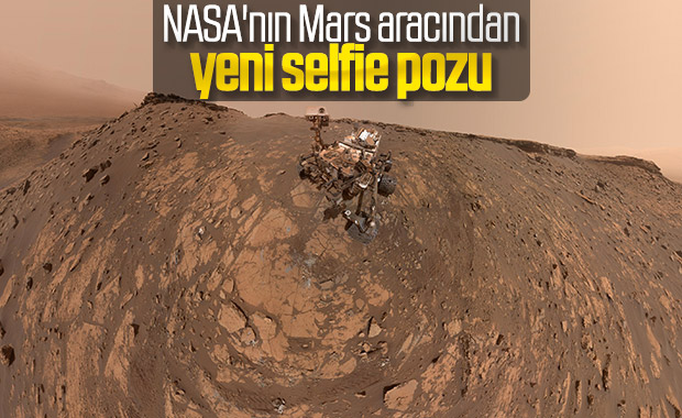 NASA'nın Mars aracı, tırmanış rekorundan önce selfie çekti