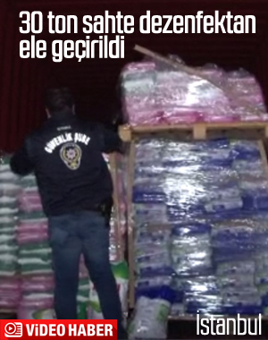 Tonlarca sahte deterjan ve dezenfektan yakalandı