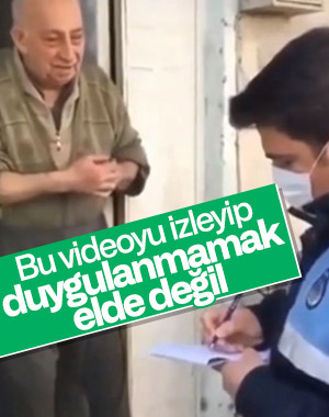 Zabıtaya sipariş veren yaşlı amca duygulandırdı