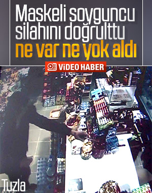 Tuzla'da maskeli ve silahlı şahıs marketi gasbetti