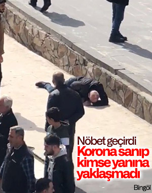 Bingöl'de nöbet geçiren adam yere yığıldı