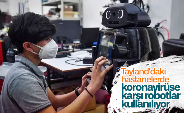 Koronavirüse karşı robot kullanan ülkelere Tayland da eklendi