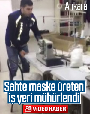 Ankara'da sahte maske imalathanesine baskın düzenlendi