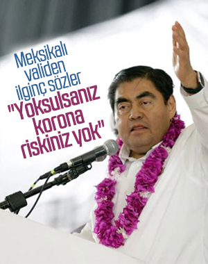 Meksikalı vali: Yoksulların koronaya bağışıklığı var
