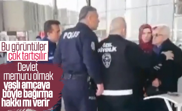 Polisten 65 yaş üstü kişiye sert tepki