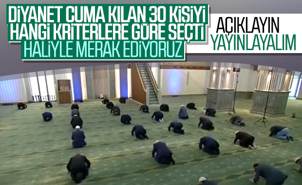 Diyanet'in cuma namazındaki kriteri merak ediliyor