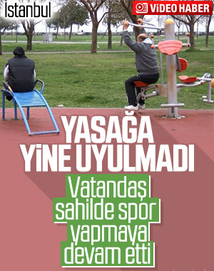 Avcılar sahilde, yasağa rağmen yürüyüş yaptılar