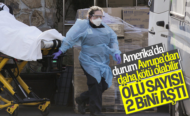 ABD'de koronadan ölenlerin sayısı 2 bin 191 oldu