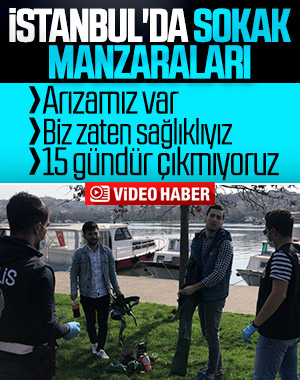 İstanbul'da yasağa rağmen sokağa çıkanlar