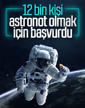 Astronot olmak için NASA'ya 12 bin başvuru yapıldı