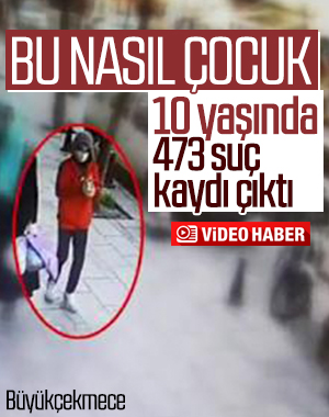 10 yaşındaki yankesicinin 473 suç kaydı çıktı