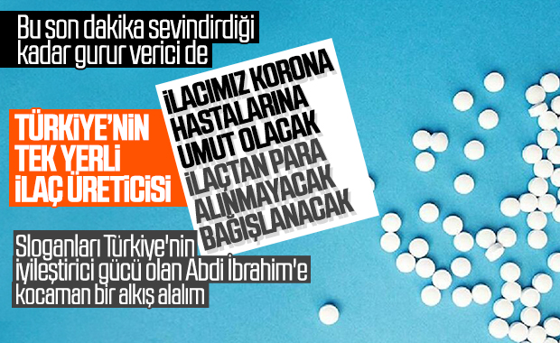 Abdi İbrahim, korona ilacının üretimine başladı