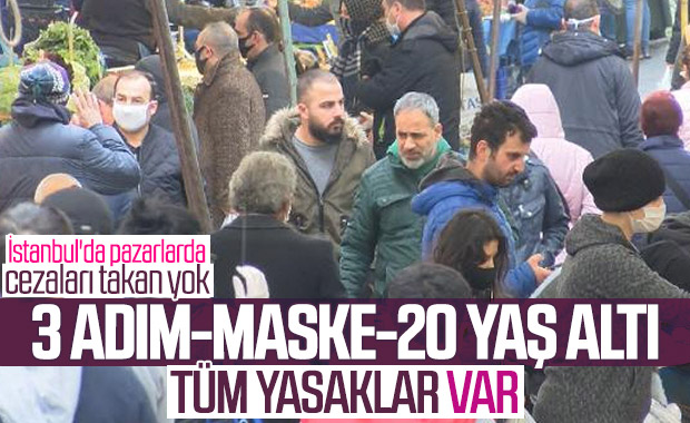 Avcılar'daki semt pazarında yoğunluk