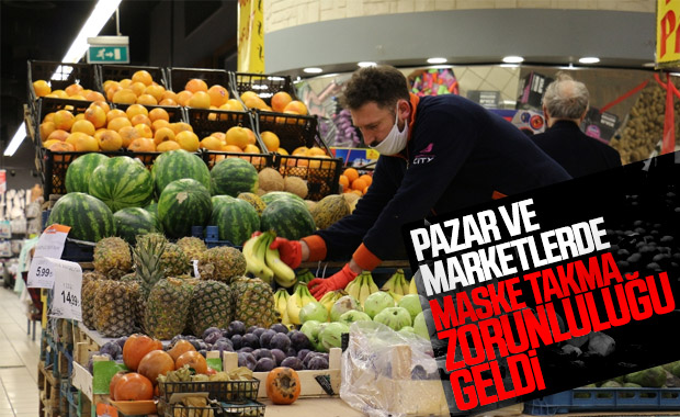 Toplu alanlarda maske takma zorunluluğu getirildi