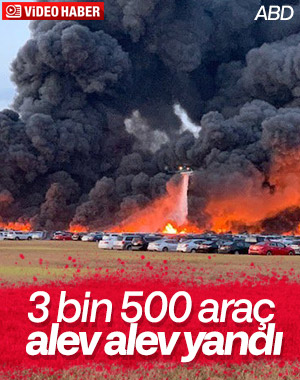 ABD'de 3 bin 500 araç alevlere teslim oldu