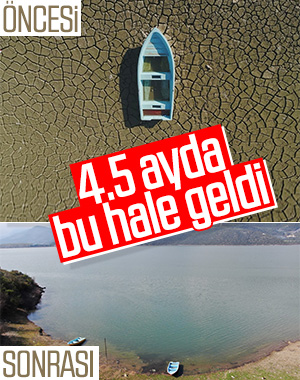 Bursa'da kuruyan Gölbaşı, eski haline döndü