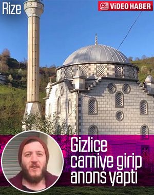 Rize'de, cami hoparlöründen güldüren 'evde kalın' anonsu