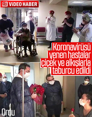 Ordu'da koronavirüsü yenen 3 hasta taburcu edildi
