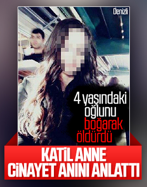 Denizli'de oğlunu öldüren kadın teslim oldu