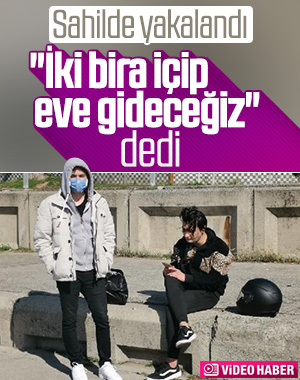 Yasağa rağmen sahile gelip, yürüyüş yaptılar