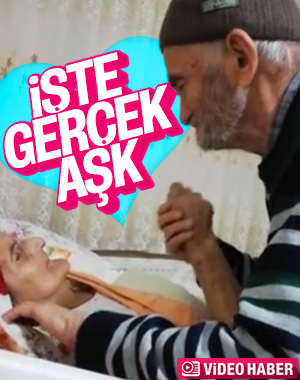 Dedenin yatalak eşine sevgisi