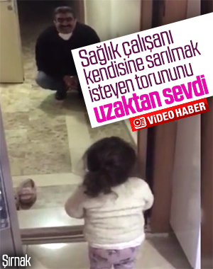 Günlerdir görmediği torunuyla böyle hasret giderdi