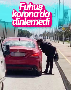 Koronavirüse rağmen sahilde fuhuş pazarlığı yaptı