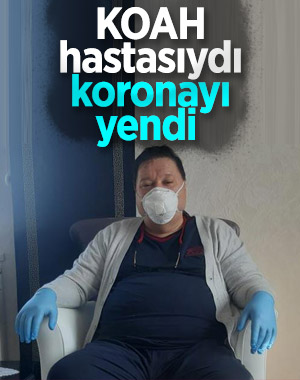 55 yaşındaki KOAH hastası, koronavirüsü yendi