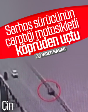 Sarhoş sürücü çarptığı kişiyi köprüden aşağı uçurdu