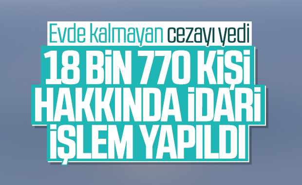Sokağa çıkan 18 bin 770 kişiye ceza kesildi