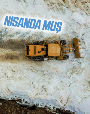 Muş'ta nisanda karla mücadele çalışması yürütülüyor