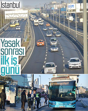 İstanbul'da yasak sona erdi, çalışanlar yola düştü