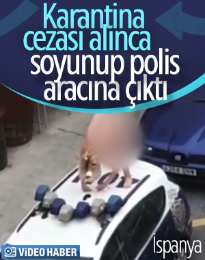 İspanyalı kadından karantinaya çıplak protesto