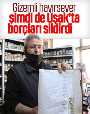 Gizemli hayırsever bu sefer de Uşak'ta ortaya çıktı
