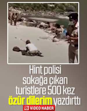 Hint polisi yine ilginç bir ceza yöntemine başvurdu