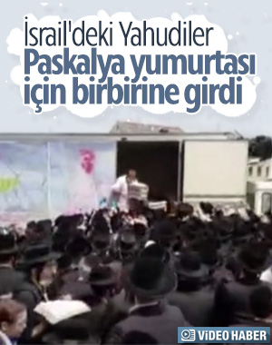 İsrail'de Paskalya yumurtası alma izdihamı