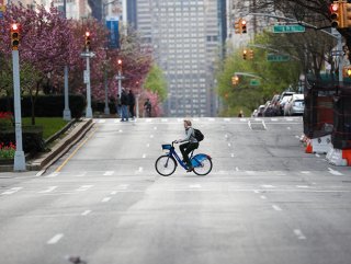 New York sokaklarında korona sessizliği