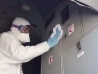 MSB: Nakliye uçakları dezenfekte ediliyor