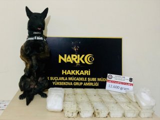 Hakkari'de 54 kilo 200 gram uyuşturucuya el konuldu