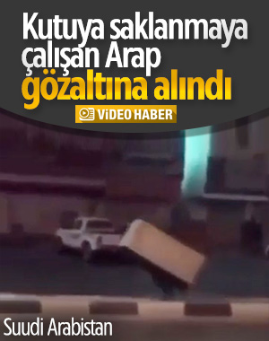 Karton kutunun altına saklanarak sokağa çıkma yasağını ihlal etti