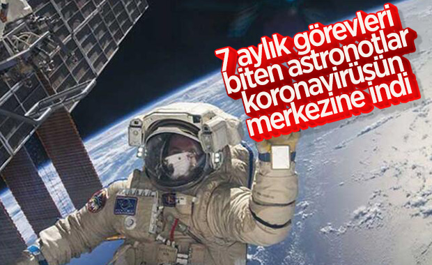 Uluslararası Uzay İstasyonu astronotları Dünya'ya indi