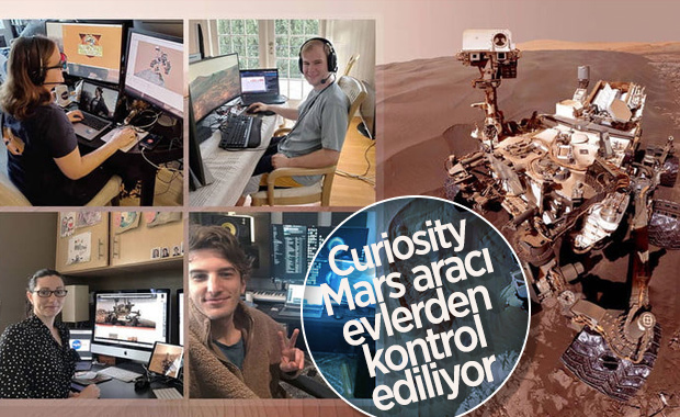 NASA çalışanları Mars aracını evlerinden kontrol ediyor