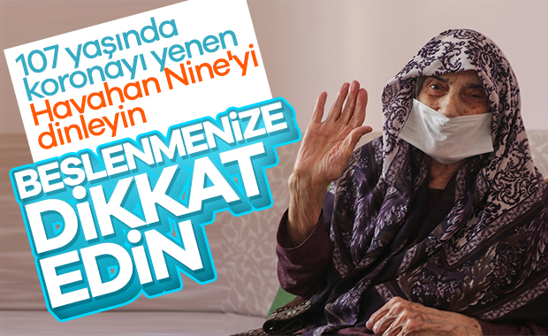 Koronayı yenen asırlık çınar: Beslenmeme dikkat ederim