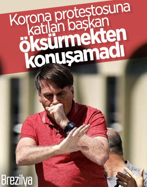 Brezilya Devlet Başkanı, öksürmekten konuşamadı