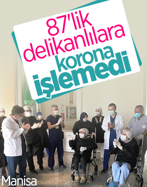 Manisa'da, 87 yaşında koronayı yendiler, umut oldular