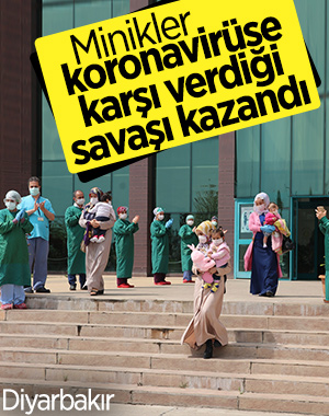 Diyarbakır'da 4 bebek ve 1 çocuk koronavirüsü yendi